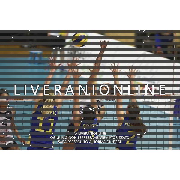 Elisabeth FEDELE / Alexandra LAZIC / Aida REJZOVIC / Anna HARLIN - 23.05.2014 - France / Suede - Qualification Euro 2015 -Moulins Photo : Fred Porcu / Icon Sport AG ALDO LIVERANI SAS ONLY ITALY