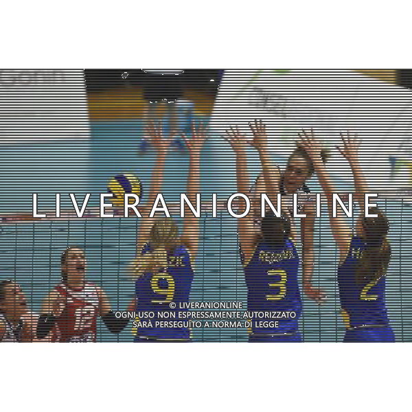 Elisabeth FEDELE / Rebecka LAZIC / Aida REJZOVIC / Anna HARLIN - 23.05.2014 - France / Suede - Qualification Euro 2015 -Moulins Photo : Fred Porcu / Icon Sport AG ALDO LIVERANI SAS ONLY ITALY