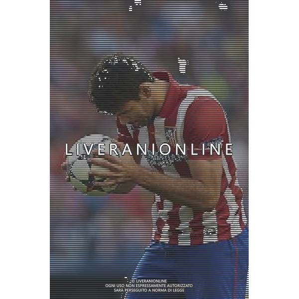 LISBON, PORTUGAL - MAY 24: Diego Costa of Atletico de Madrid reacts during the UEFA Champions League Final match between Real Madrid CF and Atletico de Madrid at Estadio da Luz on May 24, 2014 in Lisbon, Portugal. (Photo by David Aliaga/Newspix) --- Newspix.pl SPAIN AND POLAND OUT!!! AG ALDO LIVERANI SAS ONLY ITALY