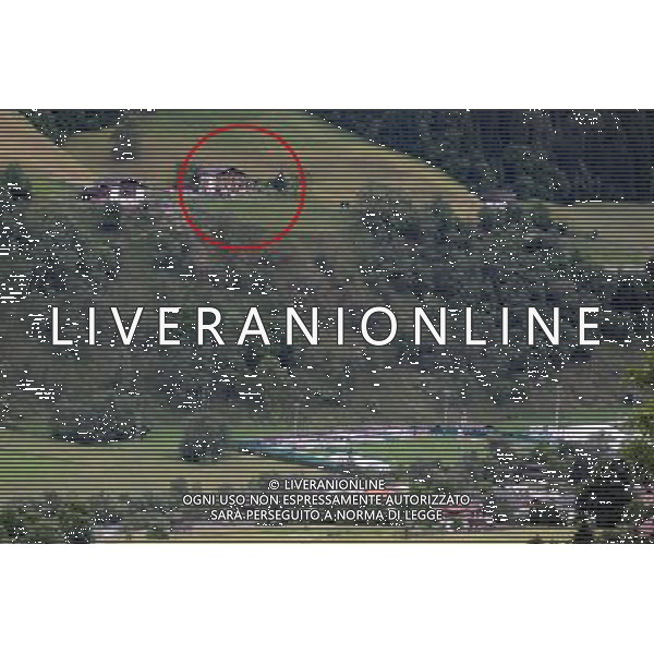27.05.2014, Sportplatz, St. Martin Passeirtal, ITA, FIFA WM, Vorbereitung Deutschland, Tag 6, Unfall mit 2 Verletzten bei PR-Aktion, im Bild Hier in dem Gebiet mit dem eingekreisten Kreis geschah der Unfall, unmittelbar oberhalb des Trainingsgelaendes der Deutschen Nationalmannschaft // Accident with two injured in PR campaign during Trainingscamp of Team Germany for Preparation of the FIFA Worldcup Brasil 2014 at the Sportplatz in St. Martin Passeirtal, Italy on 2014/05/27. EXPA Pictures © 2014, PhotoCredit: EXPA/ Eibner-Pressefoto/ Stuetzle *****ATTENTION - OUT of GER***** ©photoshot/AGENZIA ALDO LIVERANI SAS - ITALY ONLY - Nico Rosberg (Pilota di Formula 1 della Mercedes Benz) in conferenza stampa durante l\'allenamento della nazionale della Germania a St. Martin Passeirtal, Italia 27 maggio 2014