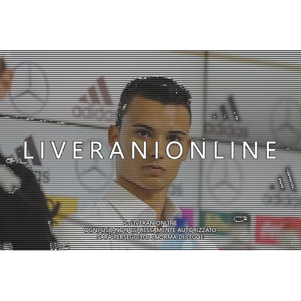 27.05.2014, Sportplatz, St. Martin Passeirtal, ITA, FIFA WM, Vorbereitung Deutschland, Pressekonferenz, Tag 6, im Bild Pascal Wehrlein (DTM-Pilot) // during Trainingscamp of Team Germany for Preparation of the FIFA Worldcup Brasil 2014 at the Sportplatz in St. Martin Passeirtal, Italy on 2014/05/27. EXPA Pictures © 2014, PhotoCredit: EXPA/ Eibner-Pressefoto/ Stuetzle *****ATTENTION - OUT of GER***** ©photoshot/AGENZIA ALDO LIVERANI SAS - ITALY ONLY - Nico Rosberg (Pilota di Formula 1 della Mercedes Benz) in conferenza stampa durante l\'allenamento della nazionale della Germania a St. Martin Passeirtal, Italia 27 maggio 2014