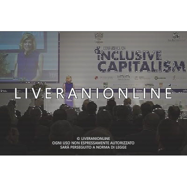  Lady Lynn Forester De Rothschild, Chief Executive of E.L. Rothschild \'Conference on Inclusive Capitalism: Building Value, Renewing Trust\' at Mansion House, London, Britain - 27 May 2014 ©photoshot/AGENZIA ALDO LIVERANI SAS - ITALY ONLY - Il Principe di Carlo d\'inghilterra con Lynn Forester de Rothschild e Christine Lagarde alla conferenza del capitalismo Inclusive presso la Mansion House a Londra. 