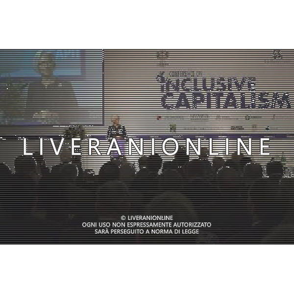  Christine Lagarde, Managing Director, International Monetary Fund \'Conference on Inclusive Capitalism: Building Value, Renewing Trust\' at Mansion House, London, Britain - 27 May 2014 ©photoshot/AGENZIA ALDO LIVERANI SAS - ITALY ONLY - Il Principe di Carlo d\'inghilterra con Lynn Forester de Rothschild e Christine Lagarde alla conferenza del capitalismo Inclusive presso la Mansion House a Londra. 