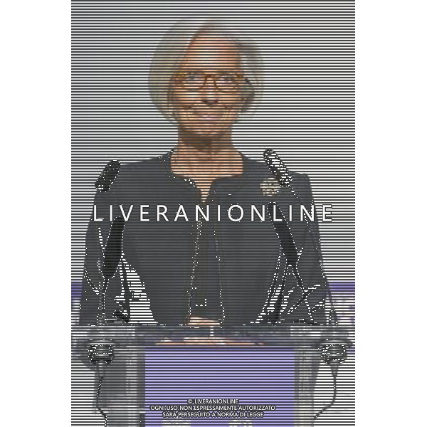  Christine Lagarde, Managing Director, International Monetary Fund \'Conference on Inclusive Capitalism: Building Value, Renewing Trust\' at Mansion House, London, Britain - 27 May 2014 ©photoshot/AGENZIA ALDO LIVERANI SAS - ITALY ONLY - Il Principe di Carlo d\'inghilterra con Lynn Forester de Rothschild e Christine Lagarde alla conferenza del capitalismo Inclusive presso la Mansion House a Londra. 