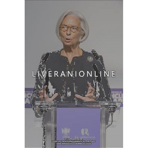  Christine Lagarde, Managing Director, International Monetary Fund \'Conference on Inclusive Capitalism: Building Value, Renewing Trust\' at Mansion House, London, Britain - 27 May 2014 ©photoshot/AGENZIA ALDO LIVERANI SAS - ITALY ONLY - Il Principe di Carlo d\'inghilterra con Lynn Forester de Rothschild e Christine Lagarde alla conferenza del capitalismo Inclusive presso la Mansion House a Londra. 