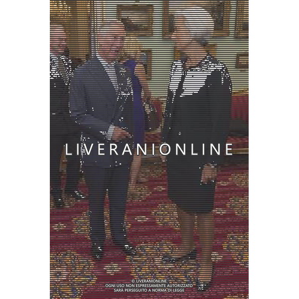  Prince Charles, Christine Lagarde, Managing Director, International Monetary Fund \'Conference on Inclusive Capitalism: Building Value, Renewing Trust\' at Mansion House, London, Britain - 27 May 2014 ©photoshot/AGENZIA ALDO LIVERANI SAS - ITALY ONLY - Il Principe di Carlo d\'inghilterra con Lynn Forester de Rothschild e Christine Lagarde alla conferenza del capitalismo Inclusive presso la Mansion House a Londra. 