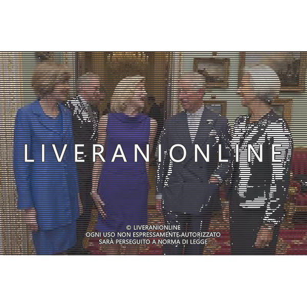  Alderman Fiona Woolf, The Lord Mayor of London, Lady Lynn Forester De Rothschild, Chief Executive of E.L. Rothschild, Prince Charles, Christine Lagarde, Managing Director, International Monetary Fund \'Conference on Inclusive Capitalism: Building Value, Renewing Trust\' at Mansion House, London, Britain - 27 May 2014 ©photoshot/AGENZIA ALDO LIVERANI SAS - ITALY ONLY - Il Principe di Carlo d\'inghilterra con Lynn Forester de Rothschild e Christine Lagarde alla conferenza del capitalismo Inclusive presso la Mansion House a Londra. 