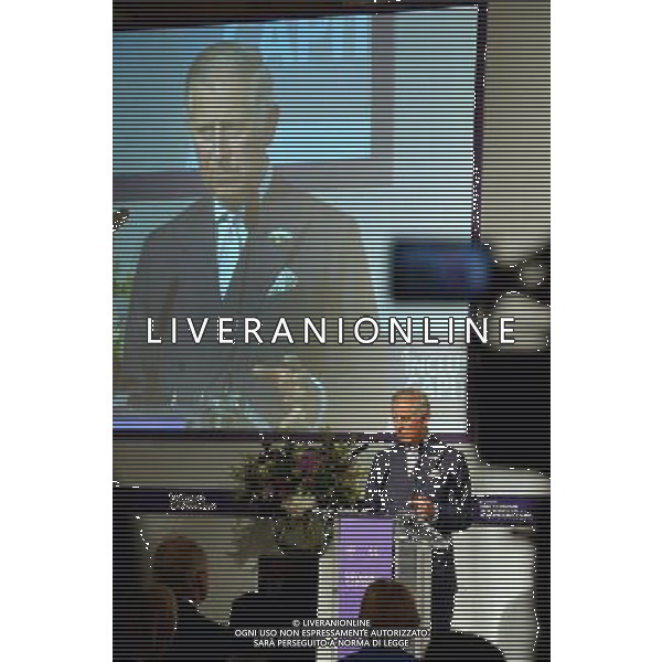 The Prince of Wales during his address to the Inclusive capitalism conference, held at the Mansion House in the City of London. ©photoshot/AGENZIA ALDO LIVERANI SAS - ITALY ONLY - Il Principe di Carlo d\'inghilterra con Lynn Forester de Rothschild e Christine Lagarde alla conferenza del capitalismo Inclusive presso la Mansion House a Londra. 