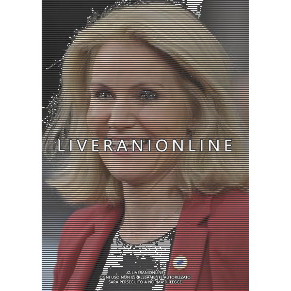 (140527) -- BRUSSELS, May 27, 2014 () -- Danish Prime Minister Helle Thorning-Schmidt arrives to take part in an informal EU leaders summit at the EU headquarters in Brussels, capital of Belgium, May 27, 2014. The nomination of new EU leaders after and the latest development in Ukraine following the Presidential election are the two majors topics in the meeting. (/Ye Pingfan) ©photoshot/AGENZIA ALDO LIVERANI SAS - ITALY ONLY - Vertice informale dei leader dell\'Unione Europea presso la sede a Bruxelles in Belgio, 27 maggio 2014 per discutere della nomina di nuovi leader europei dopo le elezioni e degli ultimi sviluppi in Ucraina