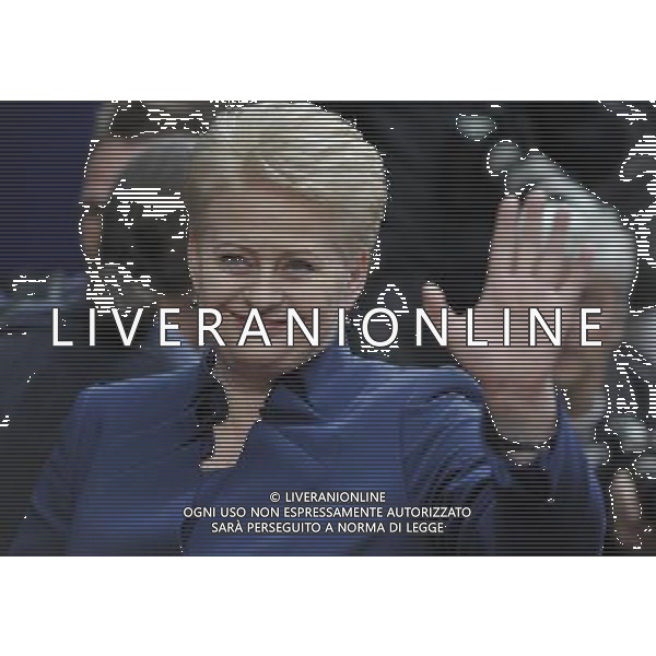 (140527) -- BRUSSELS, May 27, 2014 () -- Lithuanian President Dalia Grybauskaite arrives to take part in an informal EU leaders summit at the EU headquarters in Brussels, capital of Belgium, May 27, 2014. The nomination of new EU leaders after and the latest development in Ukraine following the Presidential election are the two majors topics in the meeting. (/Ye Pingfan) ©photoshot/AGENZIA ALDO LIVERANI SAS - ITALY ONLY - Vertice informale dei leader dell\'Unione Europea presso la sede a Bruxelles in Belgio, 27 maggio 2014 per discutere della nomina di nuovi leader europei dopo le elezioni e degli ultimi sviluppi in Ucraina