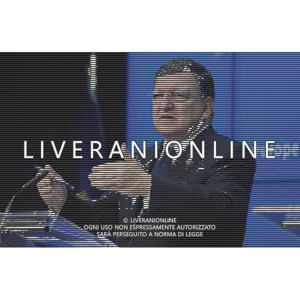 (140527) -- BRUSSELS, May 27, 2014 () -- President of European Commission Jose Manuel Barroso speaks during the press conference after the Informal Dinner of Heads of State or Government of European Union (EU) in Brussels, capital of Belgium, May 27, 2014. Leaders of the 28-member EU gathered here Tuesday for an informal dinner meeting in Brussels to evaluate the results of the European elections and the candidate of the next European Commission President. (/Zhou Lei) ©photoshot/AGENZIA ALDO LIVERANI SAS - ITALY ONLY - Vertice informale dei leader dell\'Unione Europea presso la sede a Bruxelles in Belgio, 27 maggio 2014 per discutere della nomina di nuovi leader europei dopo le elezioni e degli ultimi sviluppi in Ucraina