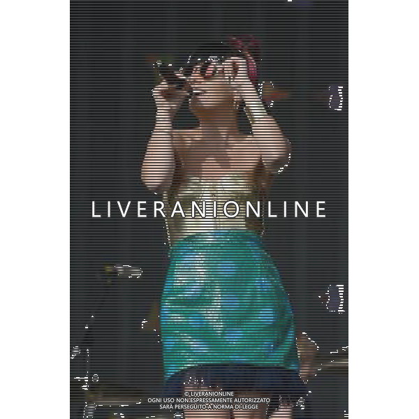 Lily Allen performs live at the Radio 1 Big Weekend at Glasgow Green, in Glasgow. 24th May 2014 ©PHOTOSHOT/AGENZIA ALDO LIVERANI SAS - ITALY ONLY - EDITORIAL USE ONLY