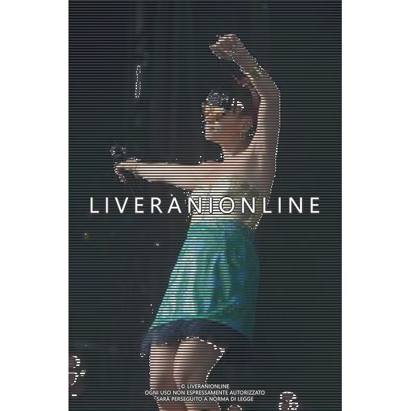 Lily Allen performs live at the Radio 1 Big Weekend at Glasgow Green, in Glasgow. 24th May 2014 ©PHOTOSHOT/AGENZIA ALDO LIVERANI SAS - ITALY ONLY - EDITORIAL USE ONLY