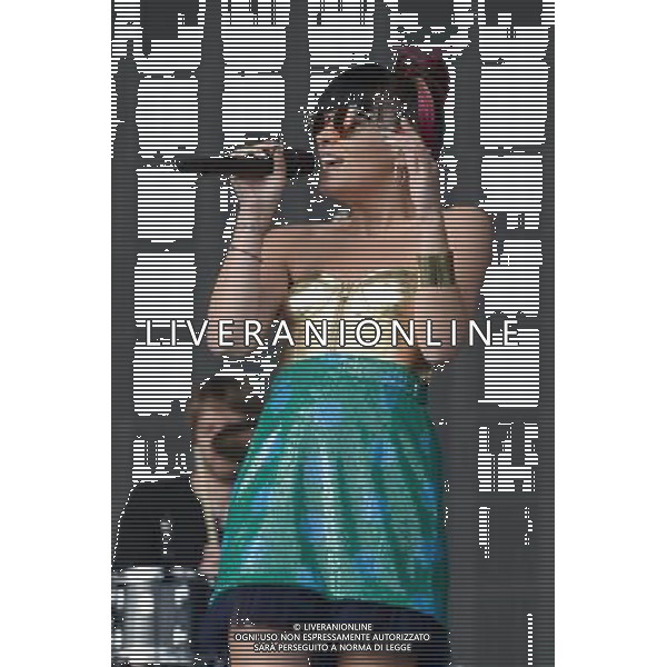 Lily Allen performs live at the Radio 1 Big Weekend at Glasgow Green, in Glasgow. 24th May 2014 ©PHOTOSHOT/AGENZIA ALDO LIVERANI SAS - ITALY ONLY - EDITORIAL USE ONLY