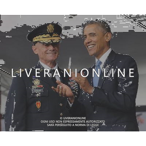 President Barack Obama attends the West Point Graduation 2014 at Michie Stadium on May 28, 2014 in West Point, New York. AG ALDO LIVERANI SAS ONLY ITALY