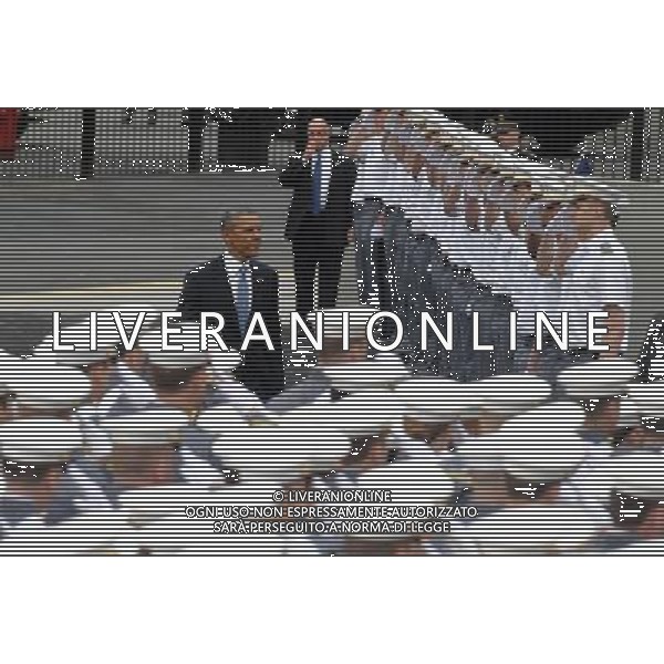 President Barack Obama attends the West Point Graduation 2014 at Michie Stadium on May 28, 2014 in West Point, New York. AG ALDO LIVERANI SAS ONLY ITALY