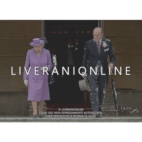 Queen Elizabeth II and the Duke of Edinburgh attend the first garden party of the year at Buckingham Palace, London. ©PHOTOSHOT/AGENZIA ALDO LIVERANI SAS - ITALY ONLY - EDITORIAL USE ONLY