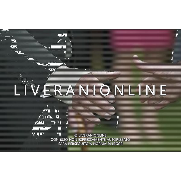 The bandaged hand of the the Duke of Edinburgh, who has had a \'minor procedure\' carried out on his hand according to Buckingham Palace, is seen as he attends the first garden party of the year at Buckingham Palace, London. ©PHOTOSHOT/AGENZIA ALDO LIVERANI SAS - ITALY ONLY - EDITORIAL USE ONLY