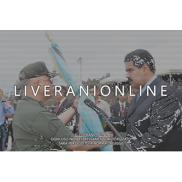 (140527) -- MARACAY, May 27, 2014 () -- Venezuela\'s President Nicolas Maduro (R) takes part in the act of transmission of command in the General Command of Bolivarian Aviation in Maracay, Aragua state, Venezuela, on May 26, 2014. (/Presidential Press/AVN) (da) (ah) ©PHOTOSHOT/AGENZIA ALDO LIVERANI SAS - ITALY ONLY - EDITORIAL USE ONLY