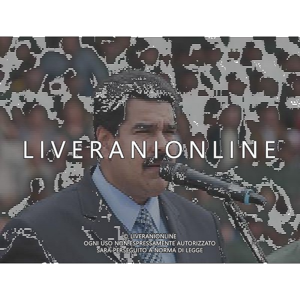 (140527) -- MARACAY, May 27, 2014 () -- Venezuela\'s President Nicolas Maduro gives a speech during the act of transmission of command in the General Command of Bolivarian Aviation in Maracay, Aragua state, Venezuela, on May 26, 2014. (/Presidential Press/AVN) (da) (ah) ©PHOTOSHOT/AGENZIA ALDO LIVERANI SAS - ITALY ONLY - EDITORIAL USE ONLY