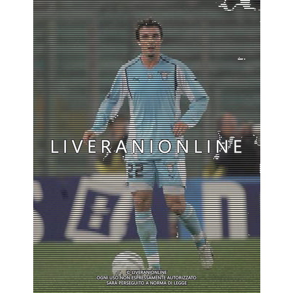 LAZIO-PARTIZAN BELGRADO 25/11/2004 NELLA FOTO MASSIMO ODDO AGENZIA ALDO LIVERANI