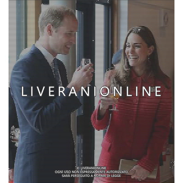 The Duke and Duchess of Cambridge try some whisky during a tour of The Famous Grouse Distillery in Crieff, Scotland. William and Kate, known as the Earl and Countess of Strathearn north of the border, are touring the Strathearn area in the heart of Scotland. ©PHOTOSHOT/Agenzia Aldo Liverani sas - ITALY ONLY - EDITORIAL USE ONLY - REALI INGLESI: Il principe Williamd\'inghilterra con la moglie Kate middleton duchessa di Cambridge durante una visita alla famosa distilleria Grouse a Crieff, Scozia.