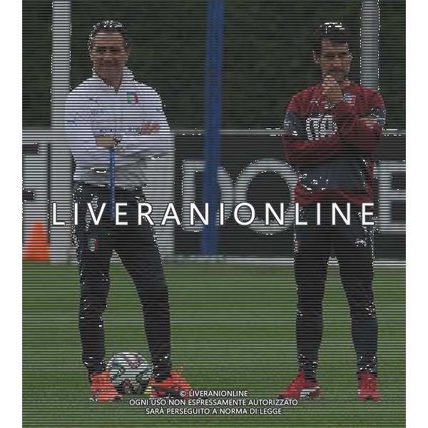 Raduno Nazionale Italiana in vista dei Mondiali di Calcio FIFA 2014 in Brasile Firenze - 30.05.2014 Allenamento Nella Foto:prandelli pin /Ph.Vitez-Ag. Aldo Liverani