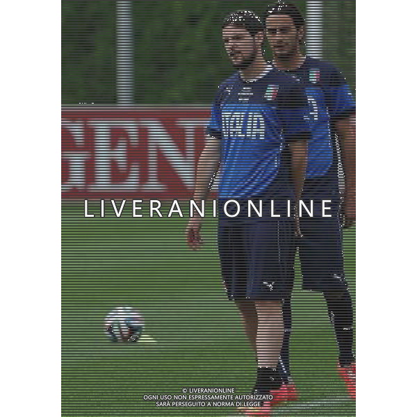 Raduno Nazionale Italiana in vista dei Mondiali di Calcio FIFA 2014 in Brasile Firenze - 30.05.2014 Allenamento Nella Foto:destro /Ph.Vitez-Ag. Aldo Liverani