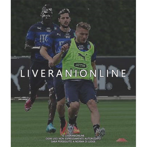 Raduno Nazionale Italiana in vista dei Mondiali di Calcio FIFA 2014 in Brasile Firenze - 30.05.2014 Allenamento Nella Foto:immobile destro balotelli /Ph.Vitez-Ag. Aldo Liverani