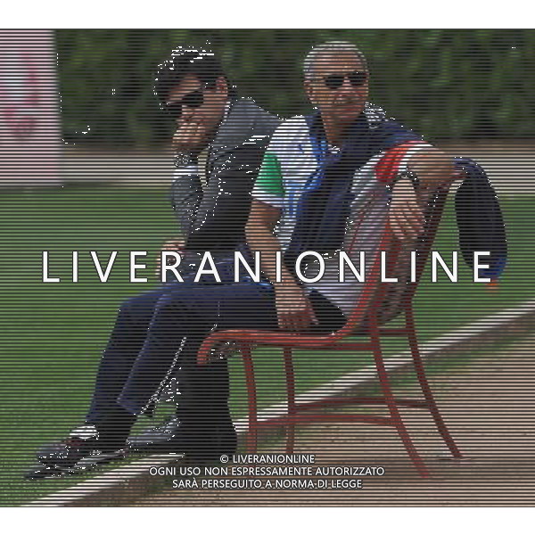 Raduno Nazionale Italiana in vista dei Mondiali di Calcio FIFA 2014 in Brasile Firenze - 30.05.2014 Allenamento Nella Foto:dottor castellacci e albertini /Ph.Vitez-Ag. Aldo Liverani