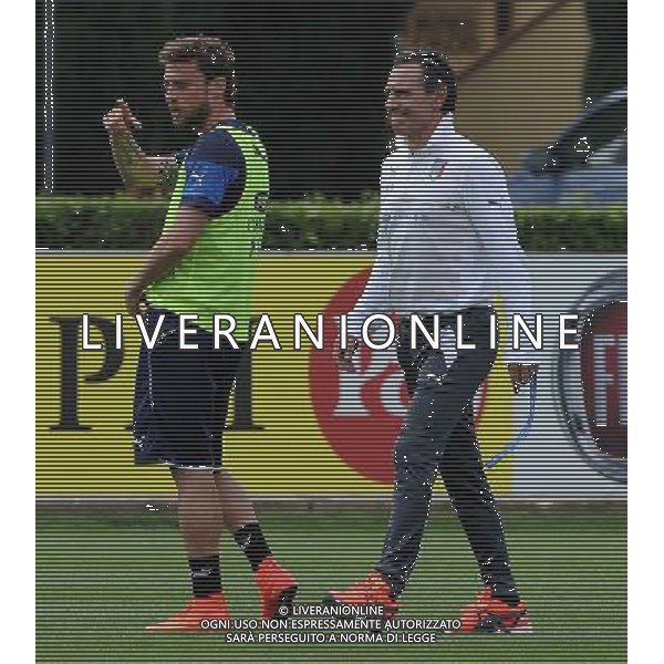 Raduno Nazionale Italiana in vista dei Mondiali di Calcio FIFA 2014 in Brasile Firenze - 30.05.2014 Allenamento Nella Foto:prandelli marchisio /Ph.Vitez-Ag. Aldo Liverani