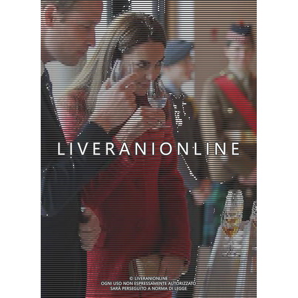 The Duke and Duchess of Cambridge try some whisky during a tour of The Famous Grouse Distillery in Crieff, Scotland. William and Kate, known as the Earl and Countess of Strathearn north of the border, are touring the Strathearn area in the heart of Scotland. AG ALDO LIVERANI SAS ONLY ITALY