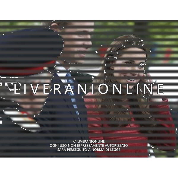 The Duke and Duchess of Cambridge attend Forteviot fete in Forteviot, Scotland. William and Kate, known as the Earl and Countess of Strathearn north of the border, are touring the Strathearn area in the heart of Scotland. AG ALDO LIVERANI SAS ONLY ITALY