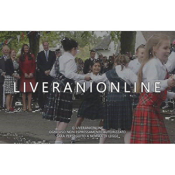 The Duke and Duchess of Cambridge attend Forteviot fete in Forteviot, Scotland. William and Kate, known as the Earl and Countess of Strathearn north of the border, are touring the Strathearn area in the heart of Scotland. AG ALDO LIVERANI SAS ONLY ITALY