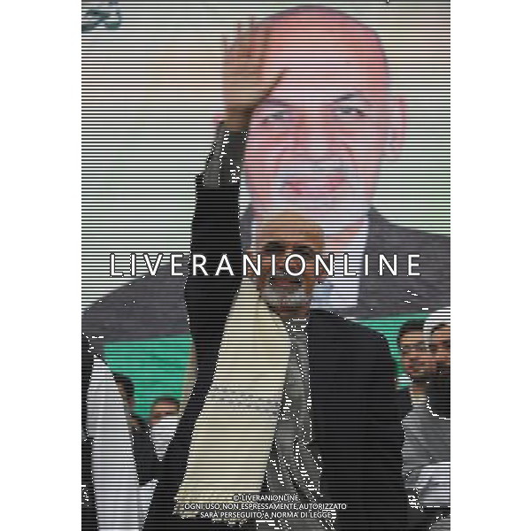 (140531) -- HERAT, May 31, 2014 () -- Afghan presidential candidate Ashraf Ghani Ahmadzai attends an election gathering in Herat province in west Afghanistan, May 30, 2014. The runoff between Afghan leading presidential runner Abdullah Abdullah and former Finance Minister Ashraf Ghani Ahmadzai is slated for June 14 and the final results will be announced on July 22. (/Sardar) ©PHOTOSHOT/Agenzia Aldo Liverani sas - ITALY ONLY - EDITORIAL USE ONLY - Campagna elettorale dei candidati alle elezioni presidenziali dell\'Afghanistan il 30 maggio 2014