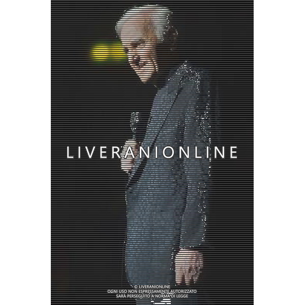 French-Armenian singer Charles Aznavour (born Shahnour Varinag Aznavourian) perfoms on his farewell tour at Royal Albert Hall, London, England, UK on Sunday 1st June 2014 in celebration of his 90th birthday. Â©PHOTOSHOT/Agenzia Aldo Liverani sas - ITALY ONLY - EDITORIAL USE ONLY