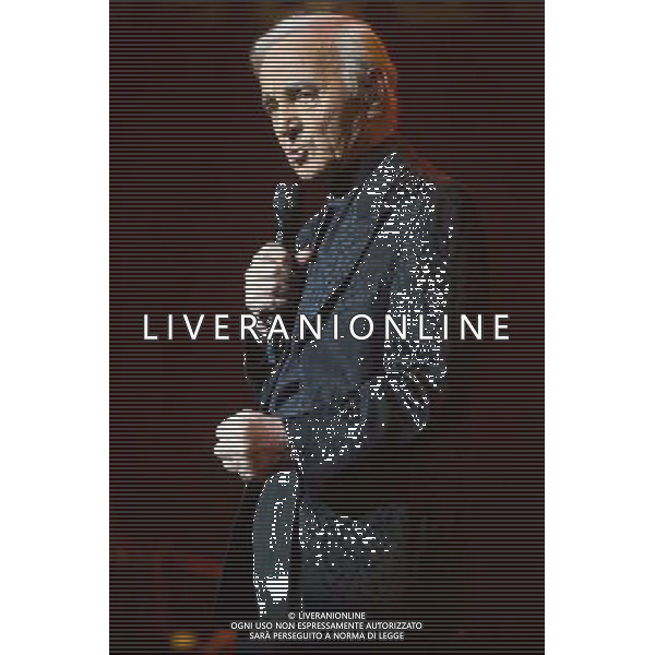 French-Armenian singer Charles Aznavour (born Shahnour Varinag Aznavourian) perfoms on his farewell tour at Royal Albert Hall, London, England, UK on Sunday 1st June 2014 in celebration of his 90th birthday. Â©PHOTOSHOT/Agenzia Aldo Liverani sas - ITALY ONLY - EDITORIAL USE ONLY