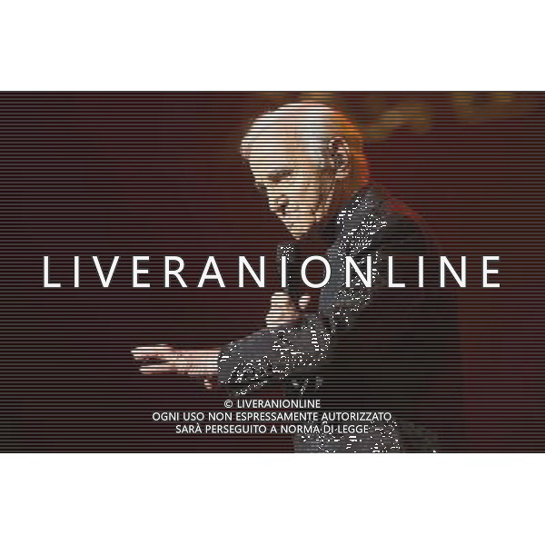 French-Armenian singer Charles Aznavour (born Shahnour Varinag Aznavourian) perfoms on his farewell tour at Royal Albert Hall, London, England, UK on Sunday 1st June 2014 in celebration of his 90th birthday. Â©PHOTOSHOT/Agenzia Aldo Liverani sas - ITALY ONLY - EDITORIAL USE ONLY