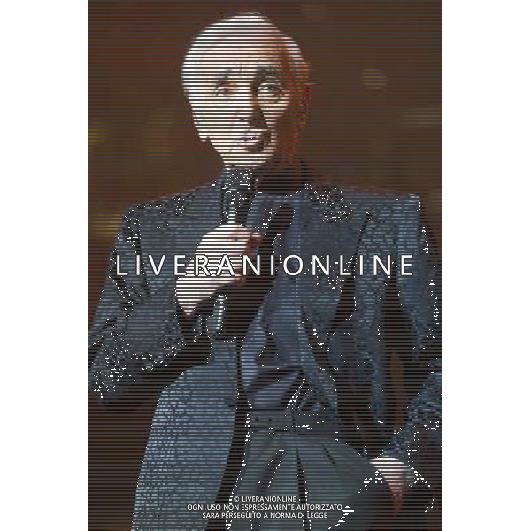 French-Armenian singer Charles Aznavour (born Shahnour Varinag Aznavourian) perfoms on his farewell tour at Royal Albert Hall, London, England, UK on Sunday 1st June 2014 in celebration of his 90th birthday. Â©PHOTOSHOT/Agenzia Aldo Liverani sas - ITALY ONLY - EDITORIAL USE ONLY