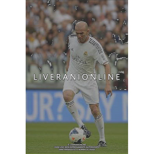 UNESCO CUP, SFIDA TRA VECCHIE GLORIE DI JUVE E REAL Juventus Stadium Torino Federico Tardito/Agenzia Aldo Liverani Sas Nella foto Zidane ©tardito /AGENZIA ALDO LIVERANI SAS