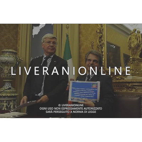 Conferenza stampa congiunta di Matteo Salvini e Giovanni Toti con Renato Brunetta e Paolo Romani rispettivamente capigruppo di Camera e Senato, per sostenere i referendum leghisti per la raccolta firme a Montecitorio Roma 29 maggio 2014 ©Corradetti/Agenzia Aldo Liverani sas