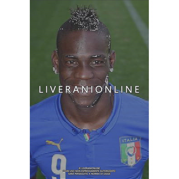 Primi Piani e Gruppo Nazionale Italiana di Calcio per i Mondiali di Calcio FIFA 2014 in Brasile Firenze - 03.06.2014 Nella Foto:Balotelli Mario /Ph.Vitez-Ag. Aldo Liverani