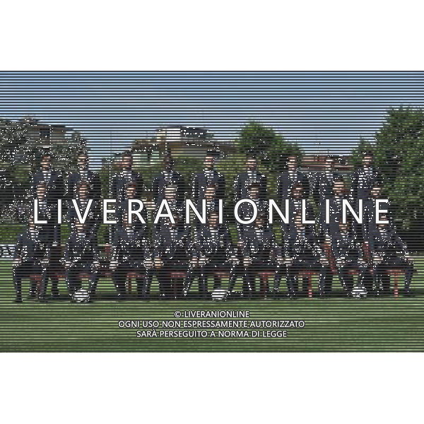 Primi Piani e Gruppo Nazionale Italiana di Calcio per i Mondiali di Calcio FIFA 2014 in Brasile Firenze - 03.06.2014 Nella Foto:Foto di Gruppo con la divisa di Dolce e Gabbana Parolo,Bonucci,Thiago Motta,Balotelli,Chiellini,Barzagli,Paletta,Darmian,Ranocchia,Abate,Cerci,Marchisio,Abete,Prandelli,Albertini,Pirlo,De Rossi,Candreva,De Sciglio,Verratti,Cassano,Sirigu,Buffon,Perin,Immobile,Insigne,Aquilani /Ph.Vitez-Ag. Aldo Liverani