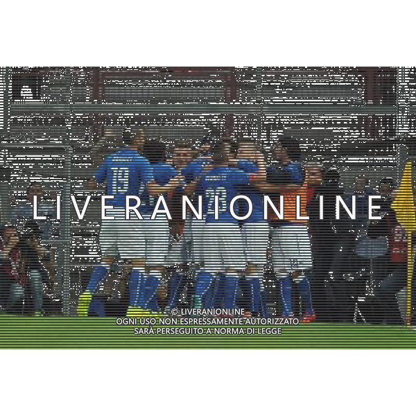 PERUGIA 04-06-2014 AMICHEVOLE ITALIA -LUSSEMBURGO NELLA FOTO ABBRACCI ITALIA FOTO SETTONCE-AG ALDO LIVERANI SAS