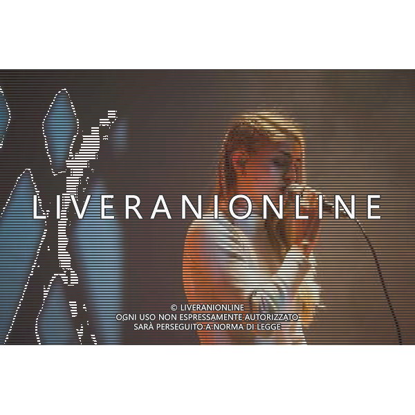 London Grammar perform live at Brixton Academy, London on Tuesday 3 June 2014. Picture shows Hannah Reid. AG ALDO LIVERANI SAS ONLY ITALY