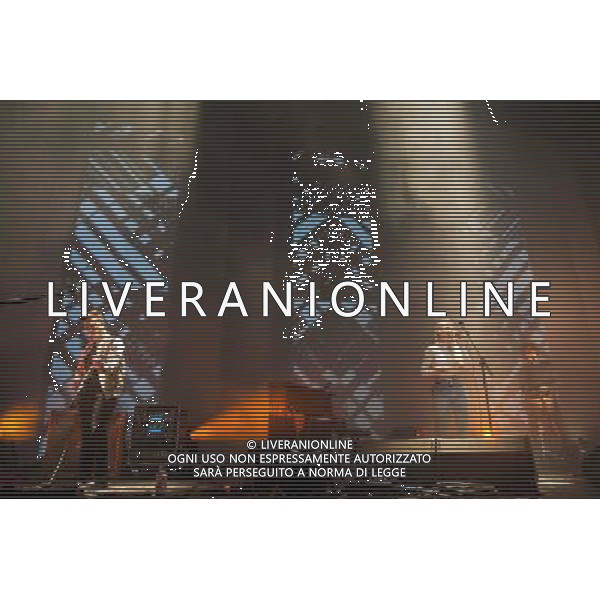 London Grammar perform live at Brixton Academy, London on Tuesday 3 June 2014. Picture shows Hannah Reid, Dan Rothman and Dominic \'Dot\' Major. AG ALDO LIVERANI SAS ONLY ITALY