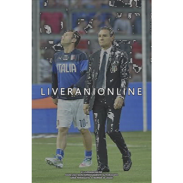 PERUGIA 04-06-2014 AMICHEVOLE ITALIA -LUSSEMBURGO NELLA FOTO CESARE PRENDELLI-ANTONIO CASSANO FOTO SETTONCE-AG ALDO LIVERANI SAS