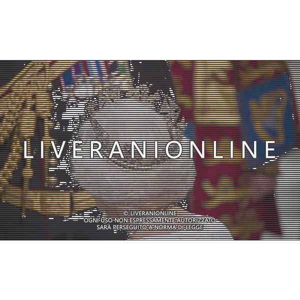 HM Queen Elizabeth II and Prince Phillip, Duke of Edinburgh attend the State Opening of Parliament that marks the commencement of a session of the Parliament of the United Kingdom. London : HM Queen Elizabeth II\'s Tiara. AG ALDO LIVERANI SAS ONLY ITALY