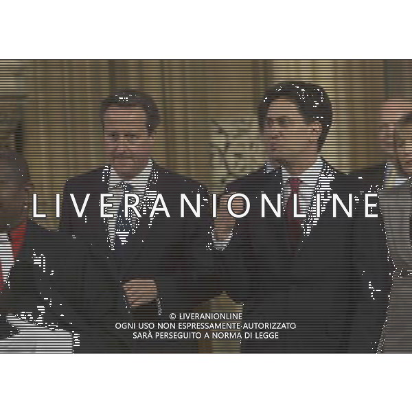  Date: 04/06/14 Pictured: Prime Minster David Cameron and Labour party leader Ed Miliband Caption: Mp\'s walk through the Central Lobby in the houses of Parliament in London today for the State Opening of Parliament which takes place on the first day of a new parliamentary session. The Queen makes a Speech setting out the Government\'s agenda for the year ahead. AG ALDO LIVERANI SAS ONLY ITALY