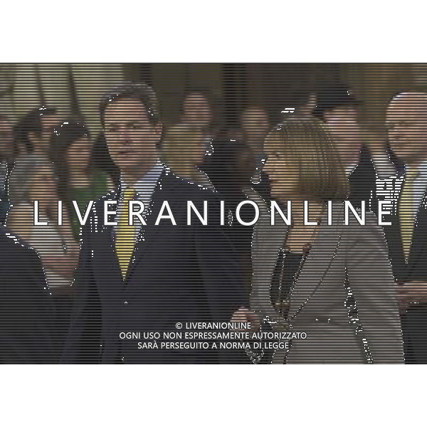  Date: 04/06/14 Pictured: nick clegg and harriet harman Caption: Mp\'s walk through the Central Lobby in the houses of Parliament in London today for the State Opening of Parliament which takes place on the first day of a new parliamentary session. The Queen makes a Speech setting out the Government\'s agenda for the year ahead. AG ALDO LIVERANI SAS ONLY ITALY